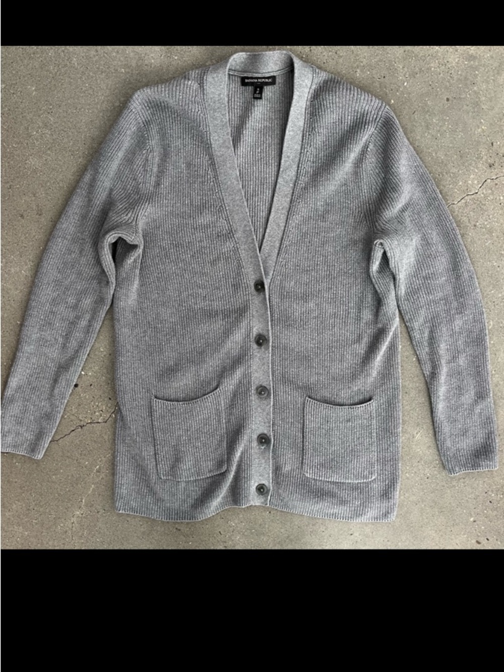 Banana Republic Ribbed Knit Cardigan Sweater